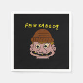 Serviette En Papier Peekabo Weird Man (Devant)