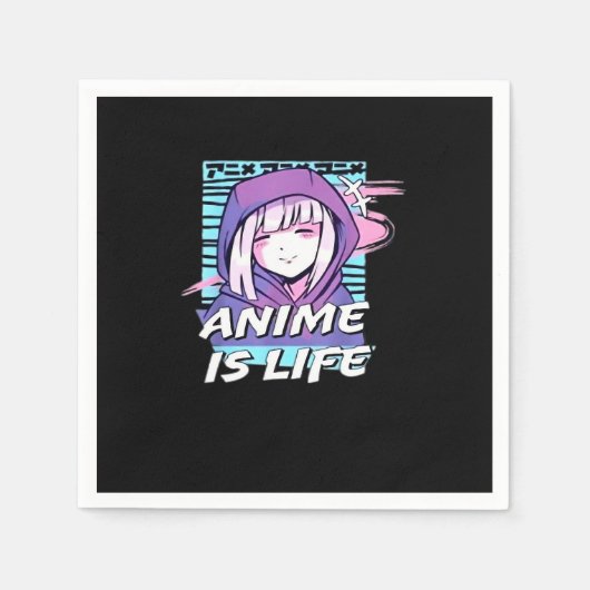 Serviette En Papier Peekaboo Anime Funny (Devant)