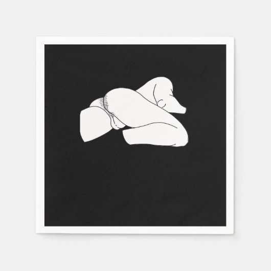 Serviette En Papier Peekaboo Classic Funny (Devant)