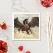 Serviette En Papier Pégase ailé   (En situation)