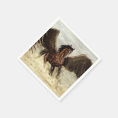 Serviette En Papier Pégase ailé   (Coin)