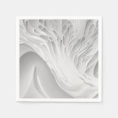 Serviette En Papier Peigne blanche (Devant)