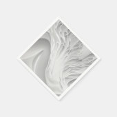 Serviette En Papier Peigne blanche (Coin)