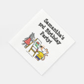 Serviette En Papier Peinture à la marmite et à la goutte à l'école mat (Coin)