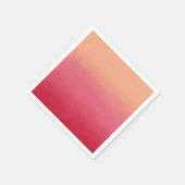 Serviette En Papier Peinture Abstraite Peach Pink Ombre (Coin)