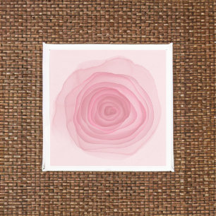 Serviette En Papier Peinture Acide à peine rose Rose en rose subtil