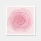 Serviette En Papier Peinture Acide à peine rose Rose en rose subtil (Devant)