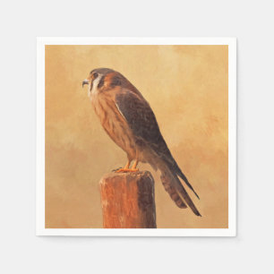 Serviette En Papier Peinture américaine Kestrel - Art original pour oi