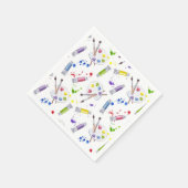 Serviette En Papier Peinture Anniversaire Art Artisanat (Coin)