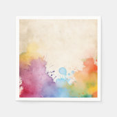 Serviette En Papier Peinture brillante éclaboussures napkin (Devant)