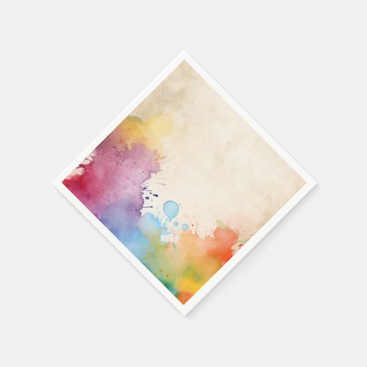 Serviette En Papier Peinture brillante éclaboussures napkin (Coin)