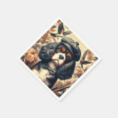 Serviette En Papier Peinture Cavalier King Charles Spaniel (Coin)