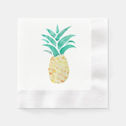 Serviette En Papier Peinture d'ananas serviettes tropicales (Devant)