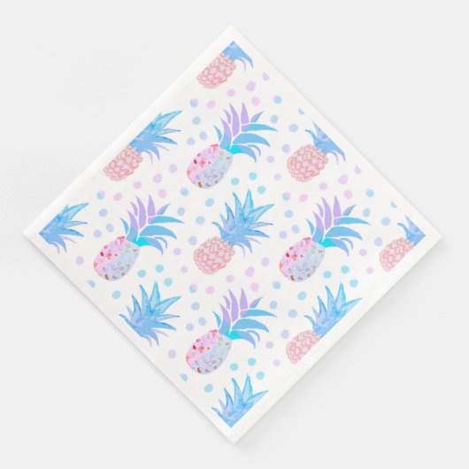 Serviette En Papier Peinture d'ananas serviettes tropicales (Coin)