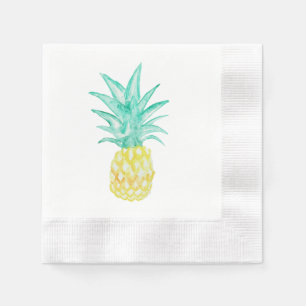 Serviette En Papier Peinture d'ananas serviettes tropicales