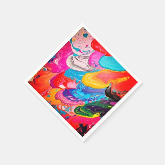 Serviette En Papier Peinture d'art (Coin)