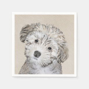 Serviette En Papier Peinture de Chien Havanais - Cute Original Chien A