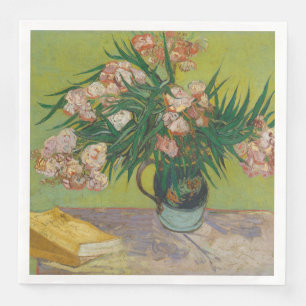 Serviette En Papier Peinture de fleurs d'oléandre de Vincent Van Gogh