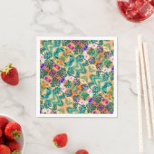 Serviette En Papier peinture de jungle tropicale (En situation)
