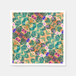 Serviette En Papier peinture de jungle tropicale