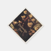 Serviette En Papier peinture de la famille Renaissance (Coin)