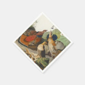 Serviette En Papier Peinture de la faune Audubon du Groupement rouillé (Coin)