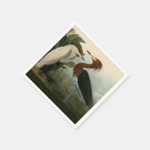 Serviette En Papier Peinture de la faune d'Audubon Heron violet (Coin)