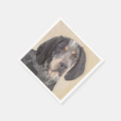 Serviette En Papier Peinture de linge bluetick - mignon chien original (Coin)
