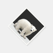 Serviette En Papier Peinture de l'ours polaire - Art original de la fa (Coin)