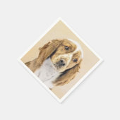 Serviette En Papier Peinture d'espagnol Welsh Springer - Art original (Coin)