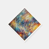 Serviette En Papier Peinture épaisse texture Abstraite (Coin)