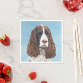 Serviette En Papier Peinture espagnole Springer anglaise Peinture orig (En situation)