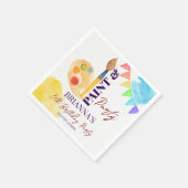 Serviette En Papier Peinture et art de fête à thème fête monogrammed (Coin)