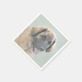 Serviette En Papier Peinture Leonberger - Joli art original chien (Coin)