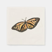 Serviette En Papier Peinture Monarque Papillon (Devant)