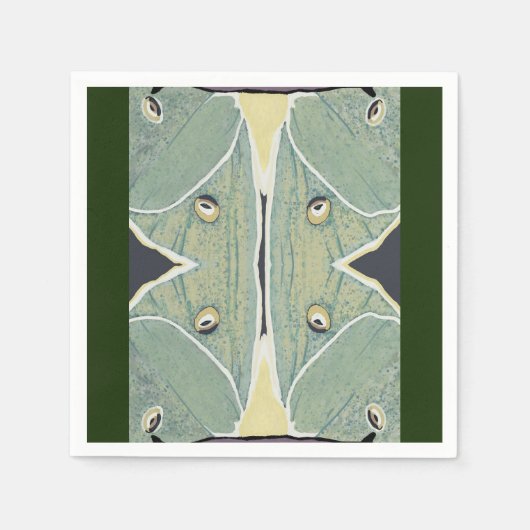 Serviette En Papier Peinture numérique Luna Moth (Devant)