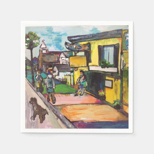 Serviette En Papier Peinture occidentale clé (Devant)