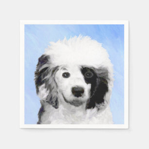 Serviette En Papier Peinture Portugaise de Chien d'Eau - Art original 