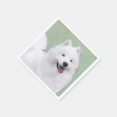 Serviette En Papier Peinture Samoyed - Cute Original Chien Art (Coin)