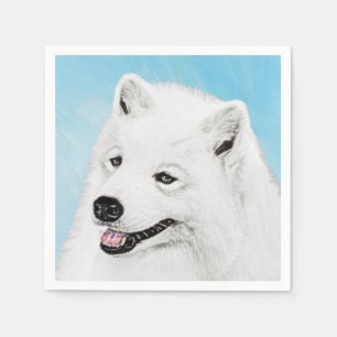 Serviette En Papier Peinture Samoyed - Cute Original Chien Art