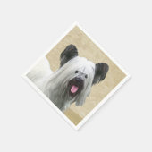 Serviette En Papier Peinture Skye Terrier - Cute Original Chien Art (Coin)