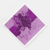 Serviette En Papier Peinture violette (Coin)