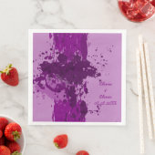 Serviette En Papier Peinture violette (En situation)