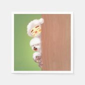 Serviette En Papier Pékin Animaux Trio (Devant)