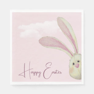 Serviette En Papier Pékin Lapin de Pâques