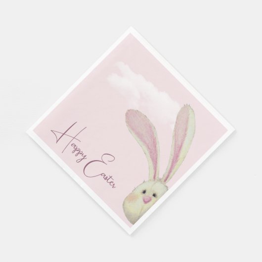 Serviette En Papier Pékin Lapin de Pâques (Coin)