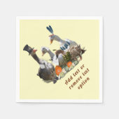 Serviette En Papier Pèlerin et canards indiens Thanksgiving (Devant)