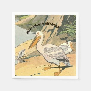 Serviette En Papier Pelican Beach Party