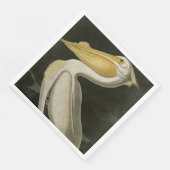 Serviette En Papier Pélican blanc américain, les oiseaux d'Amérique d' (Coin)