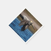 Serviette En Papier Pélican en vol (Coin)
